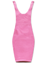 Różowa casualowa sukienka na ramiączka basic